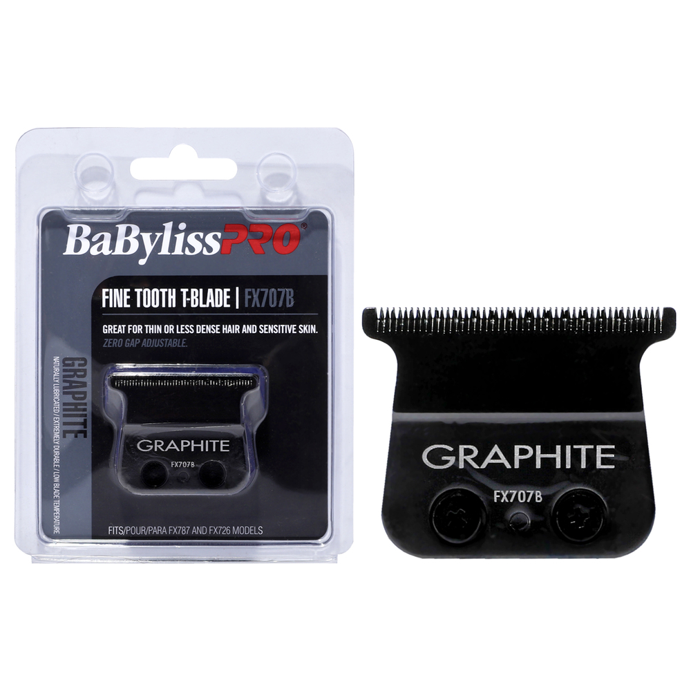 Replacement T-Blade Fine Tooth - FX707B Graphite by BaBylissPRO for Men 1 Pc